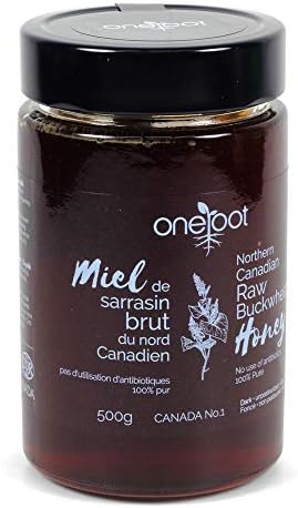 ONEROOT Natural Raw Buckwheat Honey (500g / 17.6oz) | Higher in Antioxidants Than Manuka