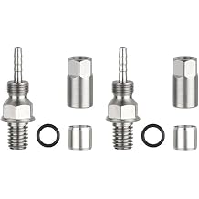 2 Pack Stainless Steel Olive And Connecting Insert For Magura Mt2 Mt Sport For Ct4 Hydraulic Brakes Suitable For 5mm Hose Diameter