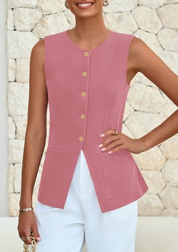 PRETTYGARDEN Women's Blazer Vest 49% Off with Code GFQI6CHP