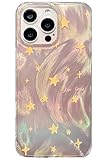 SGVAHY Schutzhülle für iPhone 16 Plus, glänzendes Stern-Design mit Farbverlauf, Laserfarbe, weiches Silikon, schlank, stoßfest, Stoßfängerabdeckung, langlebiger Kameraschutz für Damen und Mädchen