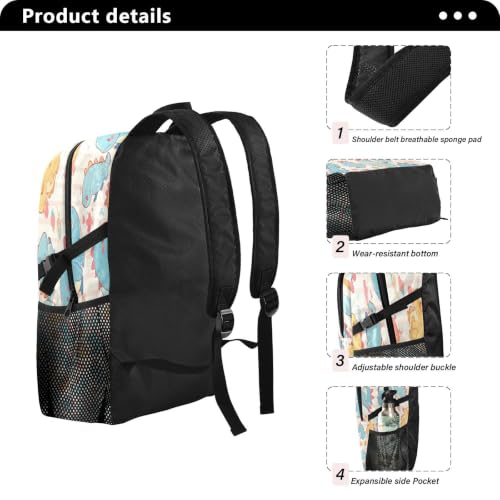 Sac à dos randonnée pliable dinosaure imperméable léger