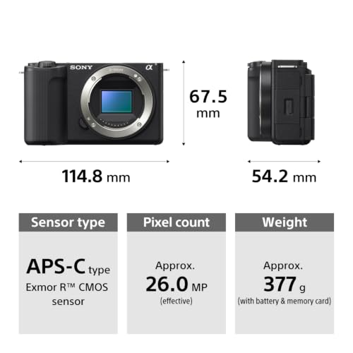 Sony ZV-E10 II Appareil Hybride APS-C, 26 MP, avec 16-50 mm