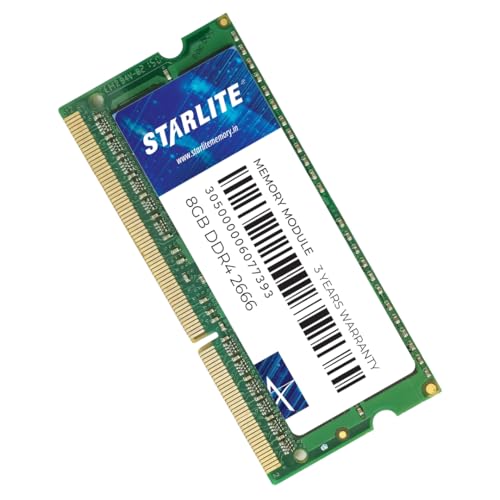 Image of STARLITE 8GB DDR4 RAM for Laptop | 2666MHz SO-DIMM | CL19 | 204-Pin | PC4-21300 Laptop Memory Module