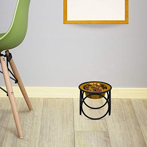 Platinum Pets Single Olympischen Diner Futterstation mit Edelstahl Fressnapf