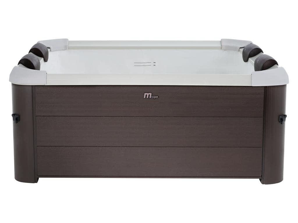 Mspa - Spa brun semi-rigide 6 places avec accessoires - 120 jets - L160 x L160 x H65 cm - MAKEMO de MSPA