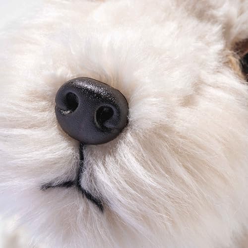 Steiff Foxy Foxterrier 32cm bunt, Süßes Stofftier mit Kunststoffaugen, aus kuschelweichem Plüsch, Plüschtier für Kinder, Jungen & Mädchen, waschmaschinenfest