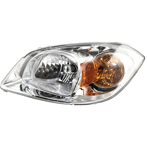 CarLights360: For Chevy Cobalt Headlight Assembly 2005 06 07 2008 Driver Side | Clear Lens | w/Bulbs | DOT Certified | GM2502251