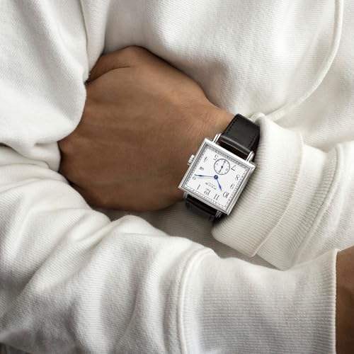 Image of FEICE FM311 YBH Men's Square Watch Minimalistic Automatic Mechanical Watch Waterproof Wristwatch with Sapphire Crystal Leather Straps for Women Unisex