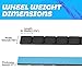 EASYBERG 1/2oz. Stick on Wheel Weights, Black Tire Balancing Wheel Weights for Motorcycles, Cars, Trucks, SUVs, Low Profile, Total 360pcs 180oz.