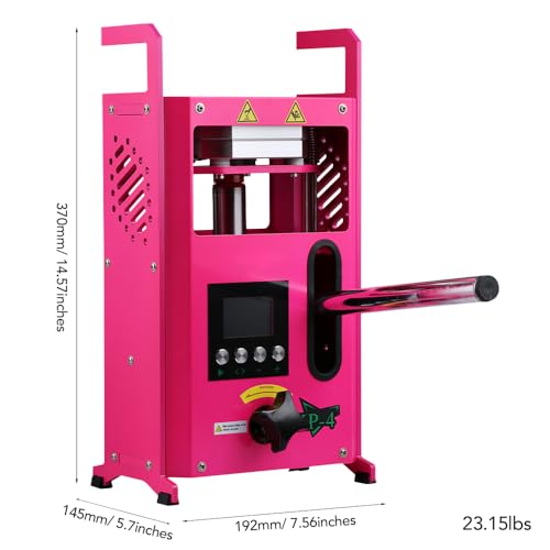 Beixifo 001 4 Tons Manual Hydraulic Heat Press Machine With 4X4 Inches Dual Heating Plates 800W Heat Press Machine With Lcd Digital Control Panel thumb #3