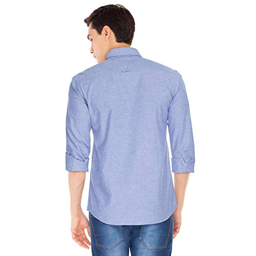 Image of Indian Terrain Mens Slub Casual Shirt