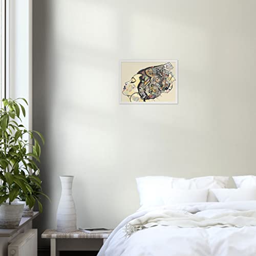 Art mural Portrait de femme au bandeau pour une décoration de chambre épurée