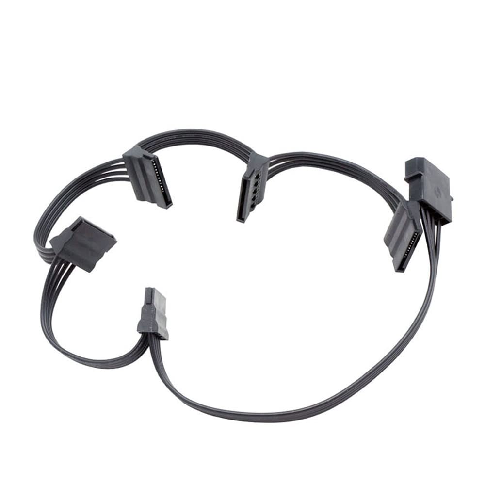 Cable de alimentación interna Molex a 5 SATA hembra de 58 centímetros 7