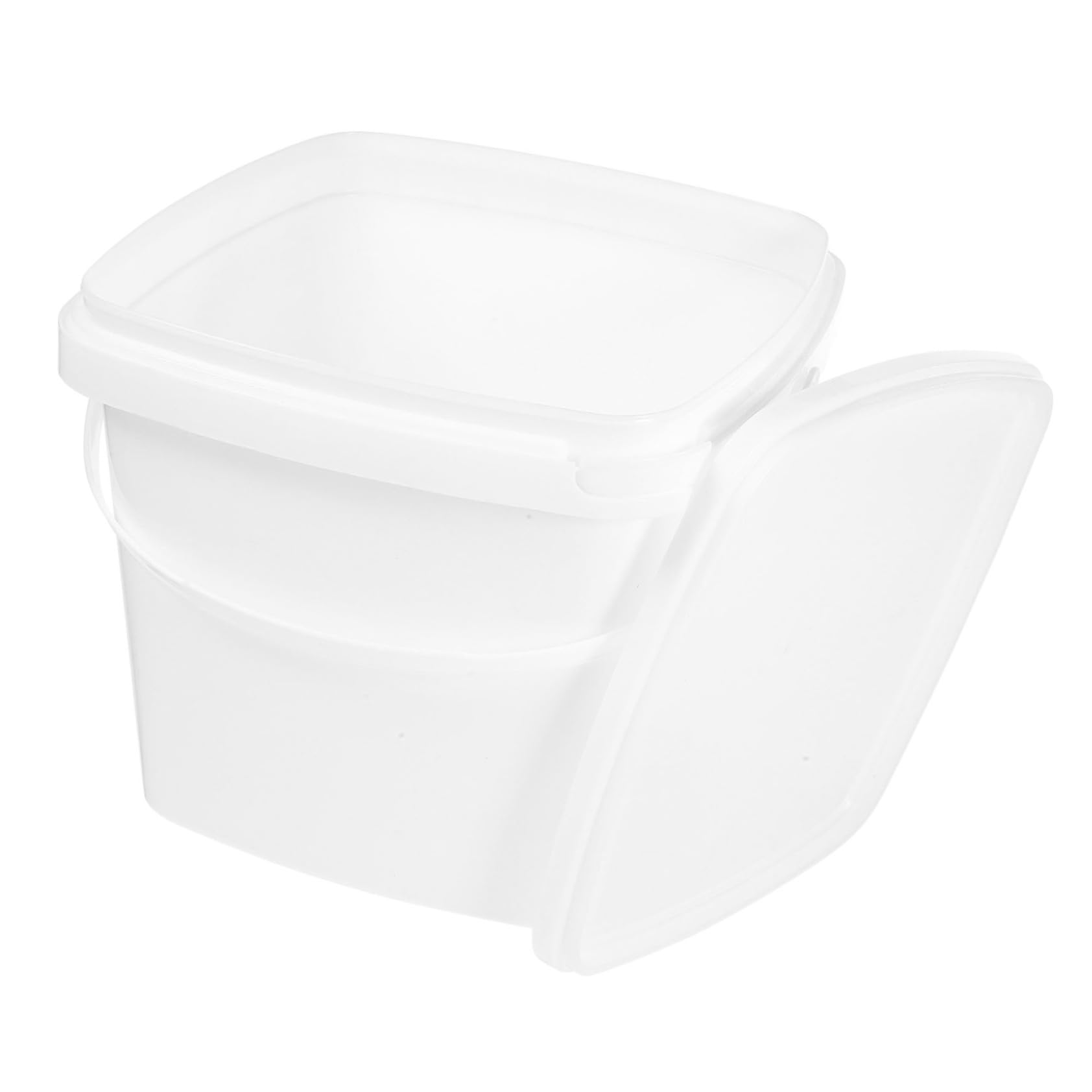 KICHOUSE Plastic Bucket Handle Lid Multipurpose Portable Water Storage Container High Capacity