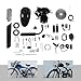 80cc 2-Stroke Bicycle Gasoline Engine Motor Kit, Motorized Bike Kit, Single Cylinder Air-Cooled Engine Motor for DIY Motorized Bicycle Bike