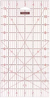 Fiskars Acrylic Ruler 6 x 12, Optimal for Patchwork, Various shapes, 1004744