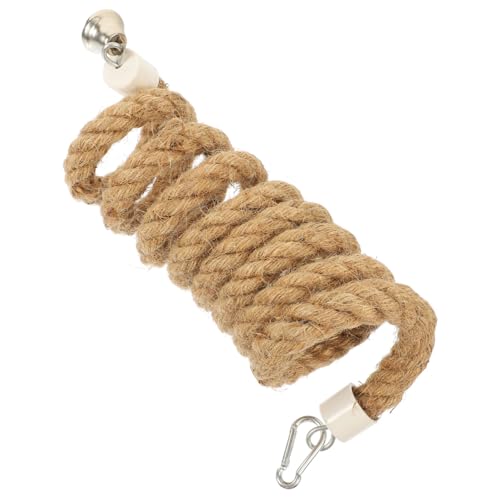Abaodam Parrot Durable Hanging Bird Rope Sturdy Spiral Perch Swing for Parrots Climbing Rope for Bird Cages Creates Cozy Atmosphere for Your Feathered Friend