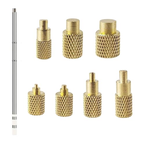 Harilla Heat Set Insert Tool Insertion Tip Adapter Kit Komponenten Zubehör Lötwerkzeuge 7 Lötkolbenspitzen Installationskit, T12