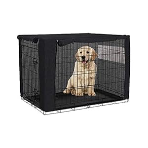 chengsan Hundekäfig-Abdeckung für Drahtkäfige, strapazierfähiges Polyester, Winddicht (Nur Abdeckung, 124,5 x 78,7 x 81,3 cm)