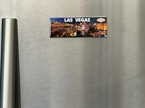 Imán decorativo panorámico Las Vegas 4.5x1.5 pulg miniatura 5