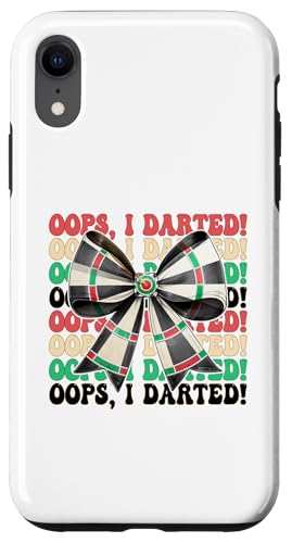 おっと、I Darted! ダーツ ダーツボード ダーツ 女の子 ママ コケット リボン スマホケース iPhone XR 用