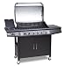 Produktbild Gasgrill Sechs Edelstahl Brenner BBQ GRILLWAGEN Edelstahl Brenner Gas Grill + Seitenkocher GRILL NEU (Schwarz)