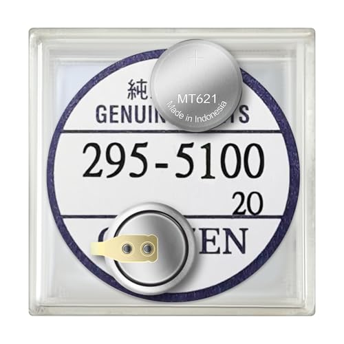 Qoutmcuy 295-5100 Battery,(2025 New) Rechargeable Battery for Citizen Eco Drive Watch Capacitor 295-5100 MT621 BP10, E000, E001, E010, E011