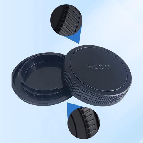 Tapa trasera para lente y tapa para cuerpo de cámara EF-M, compatible con cámaras mirrorless EF-M como M2, M3, M5, M6, M10, M100 y lentes EF-M 22mm f/2 STM, EF-M 11–22mm f/4–5.6 IS STM miniatura 5