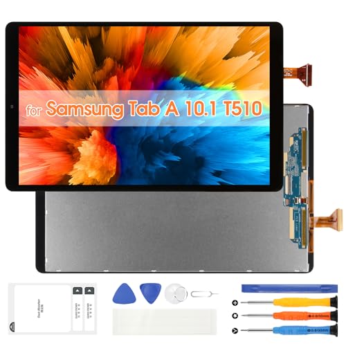 for Samsung Galaxy Tab A 10.1 2019 Screen Replacement - for Samsung T510 LCD Display Digitizer for Samsung Tab A 10.1 2019 LCD Touch Screen SM-T510 T515 Glass Full Assembly with Repair Parts Kits