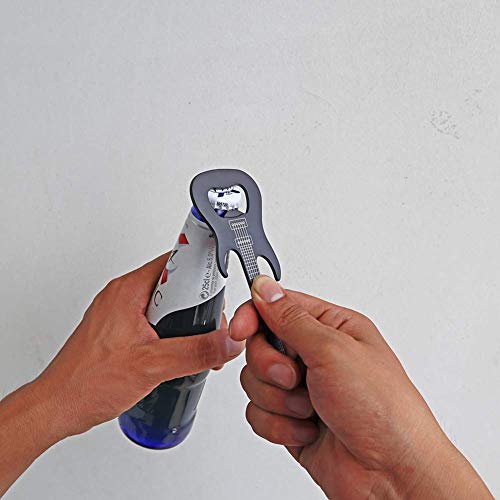 Kit de espátula y pinzas con abrebotellas en forma de guitarra miniatura 6