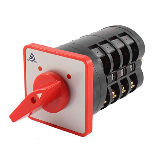 Aexit Ui 500V Outlets & Accessories Ith 16A 2 Position 16 Screw Terminals Rotary Outlet Switches Changeover Switch