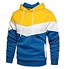 Generisch 2026 Casual Jacket in Colour Block Design for Men with Side Seam Pockets Hoodie, yellow, XXL #1