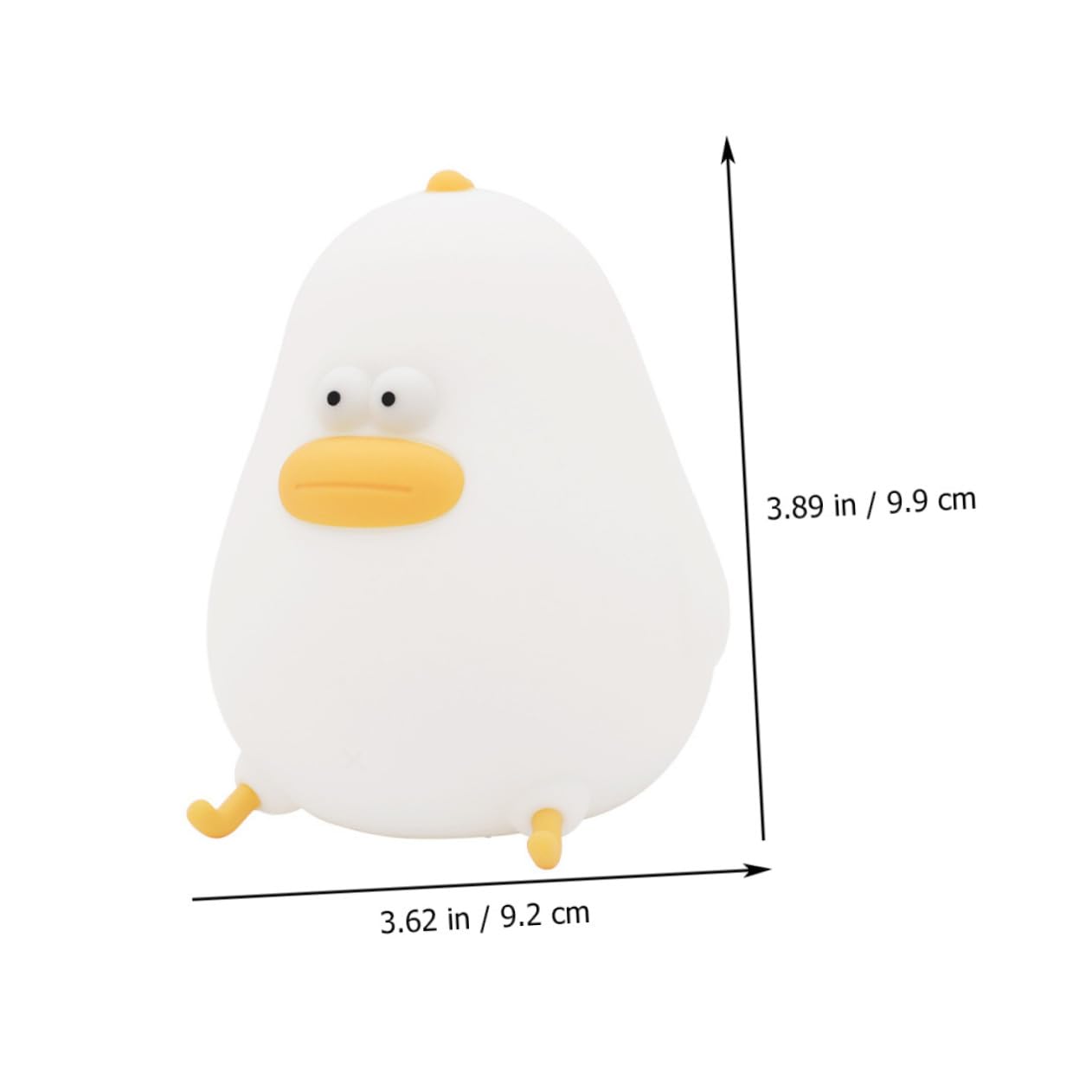 Lámpara de Silicona para Ñiño Luz Nocturna Cálida y USB Recargable Diseño Pollito Tamaño Pequeño Luz de Guardería para Dormitorio Infantil Adecuado para Bebés y Regulable