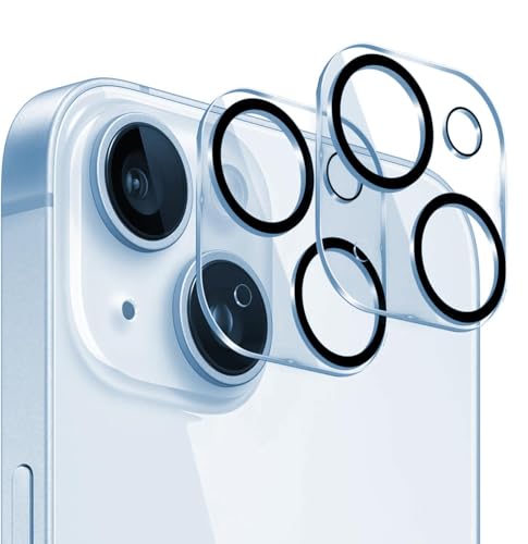 Image of Mizi 2 Pack Camera Lens Protector for iPhone 15 6.1 inch /iPhone 15 Plus 6.7 inch 2023 Release, 9H Tempered Glass Camera Cover screen [Case Friendly][Does not Affect Night Shots] - Clear
