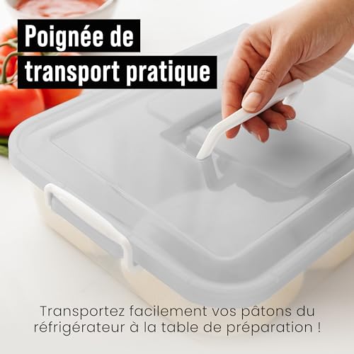 Boîtes de fermentation pour pizza et pain bac à pâtons étanche - 5