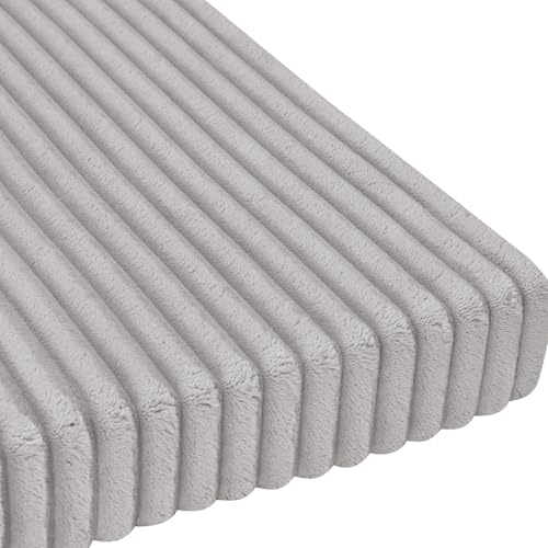 Custom Window Seat Cushion Soft Striped Velvet Thick Fluffy Fuzzy