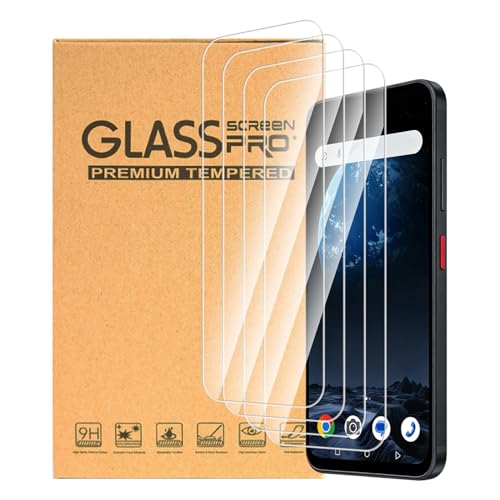 ESACMOT 4 �p�b�N �����ޗ� ZTE Optus X Pro 2 5G (6.67 �C���`) �Ƃ̌݊������� ��ʕی�t�B���� - 9H�d�x HD�N���A �w��h�~ �ی�t�B����