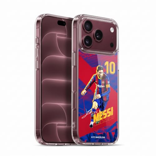 Head Case Designs Officially Licensed FC Barcelona Lionel Messi 2020/21 First Team Group 1 Gel Case [Military Grade Protection] Compatible with Apple iPhone 18 Pro Max