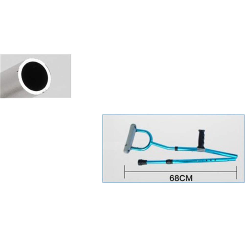 MU Ascellare Stampelle per Anziani Disabili Stampelle, Medico Ergonomica Regolabile in Altezza Pieghevole Walking Stick in Alluminio,1Pcs