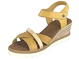 Mustang 13178066 Sandales à lanières pour femme Jaune (jaune 6), 39,5 EU