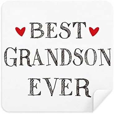 Best Grandson Ever Quote Relatives Glasses Cloth Screen Cleaner Suede Fabric 2 Pack image 2
