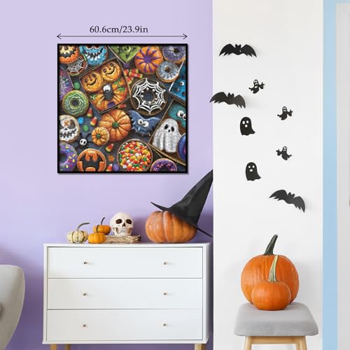 Halloween Candy Donut Puzzle for Adults 1000 Pieces, Holiday Autumn Pumpkin Jigsaw Puzzle, Fall Cookie Ghost Spider Puzzle - image 5