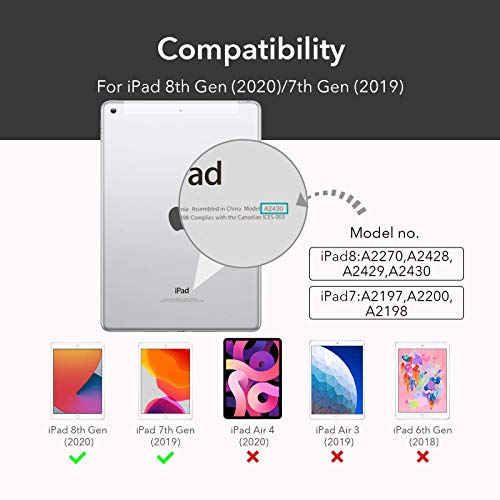 ESR - Capa para iPad 10.2 8ª geração (2020) / 7ª geração (2019) [Capa Auto On/Off] [Capa leve com Di