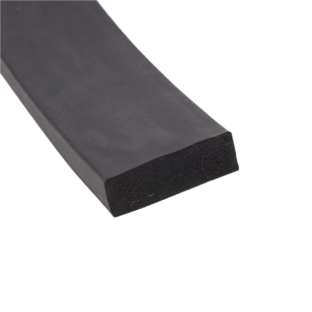 Burlete cuadrado for puerta de gabinete, EPDM negro, longitud 5 m, burlete de espuma de goma, 1 pieza(20x25mm)