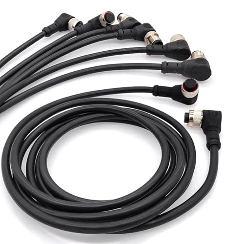 Câble de connecteur de capteur M12 pour câblage en angle restreint 2m