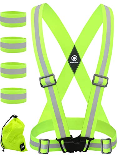 Reflective Vest with Reflective Bands - Reflective Running Gear for Men and Women
