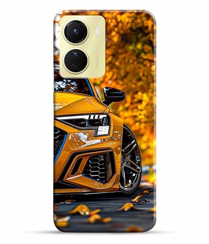 Image of Mugruch Racing Car Rider Printed Hard Back Case Cover & Compatible for Vivo Y16 | V2204 | V2214 (Multicolor) - D1815
