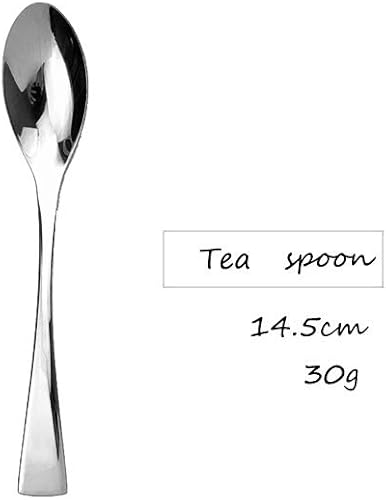 Miniatura 3 de Juego de 4 cucharas de té JASHII Elegant Life Good - Cucharita de acero inoxidable, cuchara de café, acabado espejado, apto para lavavajillas (plata