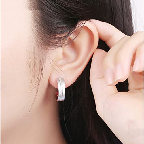 Boucles d'oreilles argent 925 anti-allergie éclat durable pour mariage - 2