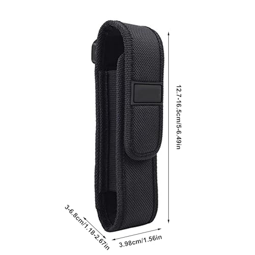 FUNANASUN Taschenlampe Holster, 16,5cm, Nylon Taschenlampe Tasche Gürtel, Taschenlampe Halter Abdeckung, Taktische Taschenlampe Tasche, Taschenlampen Schutz für die Jagd im Freien, Camping, Angeln